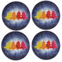 Hermia Set de 4 Salvamanteles Individuales Multicolor de 37 cm